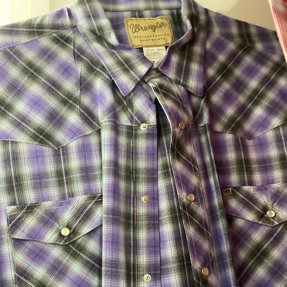 PURPLE WRANGLER SHIRT